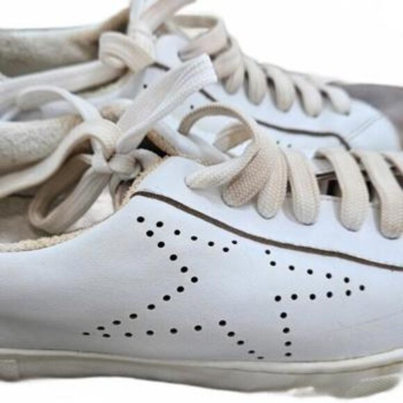 Steve Madden Shoes - Steven Madden Women's White and Silver Sneakers Size 9M‎